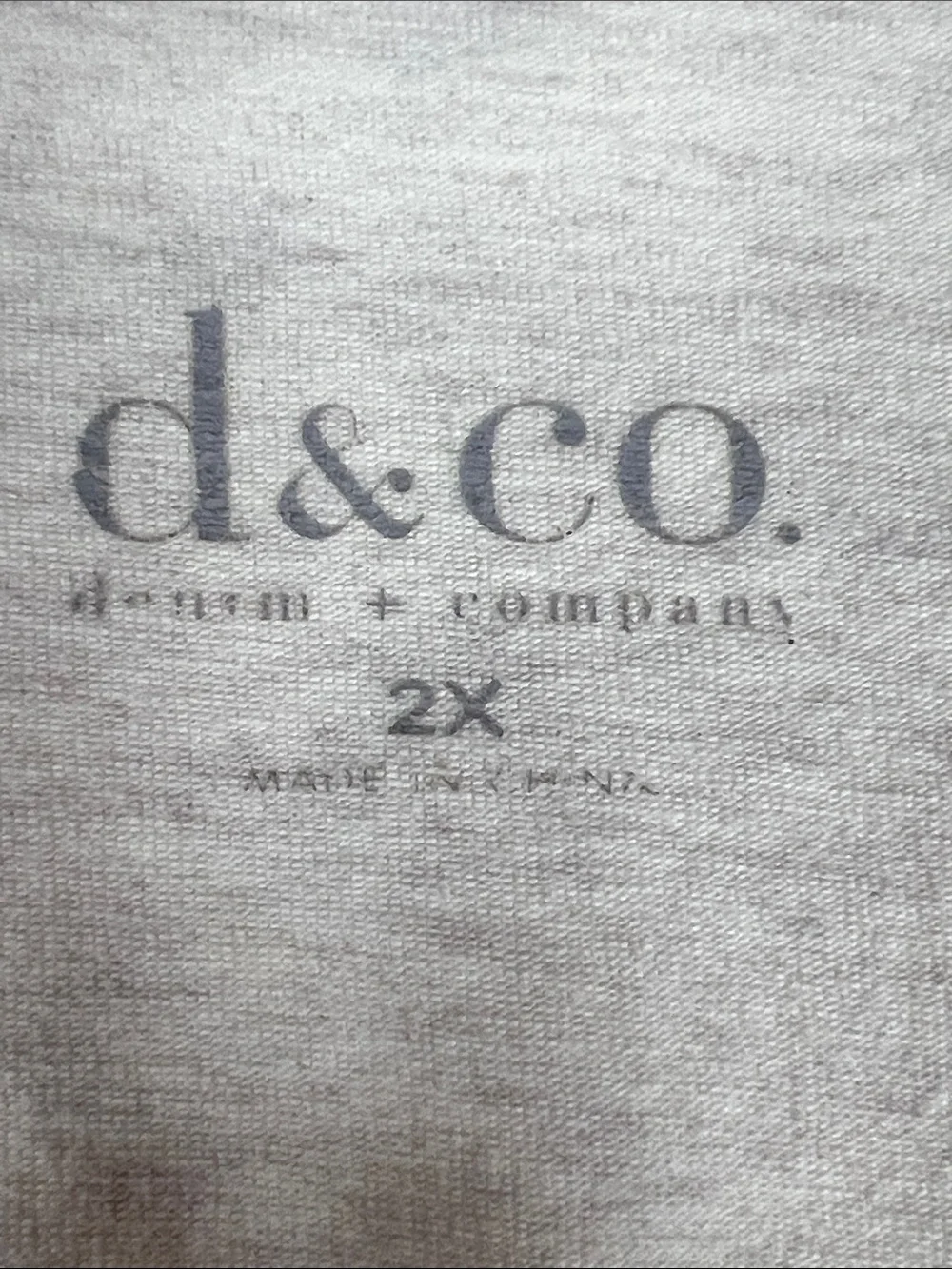 Denim&Co-2X Embroidered Cream Women's Scoop Neck Top with Pink Leaf Detail
